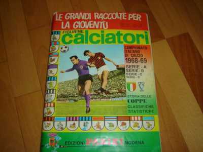 L'album di figurine del campionato 1968/1969 della Panini